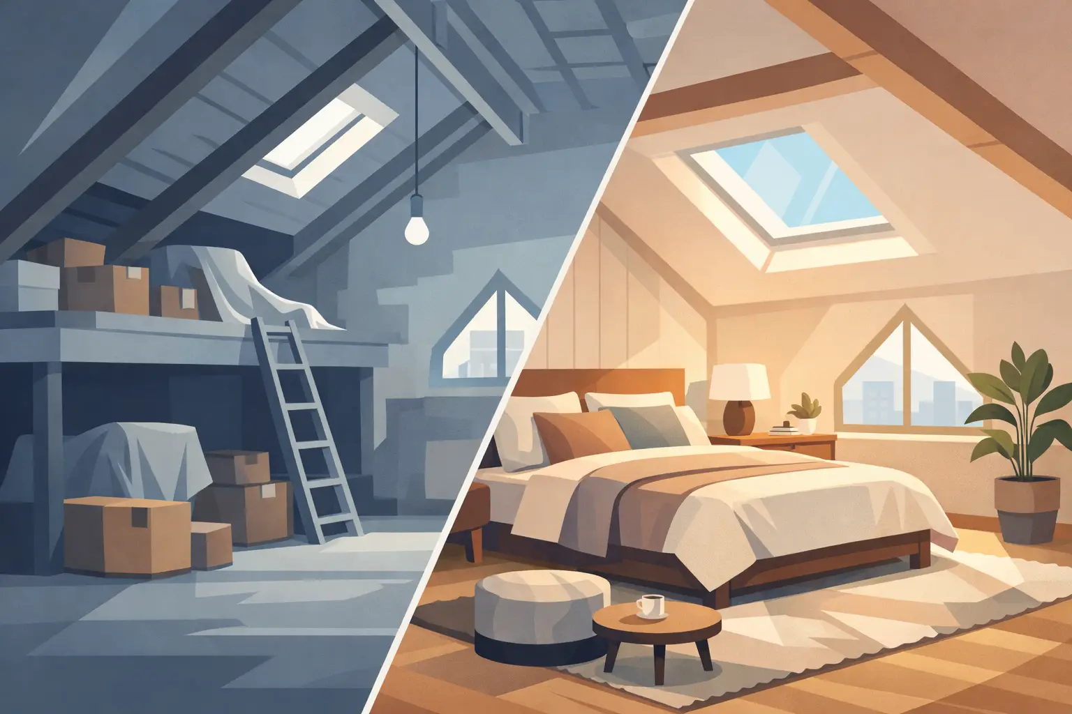 How to Turn a Loft into a Comfortable Bedroom